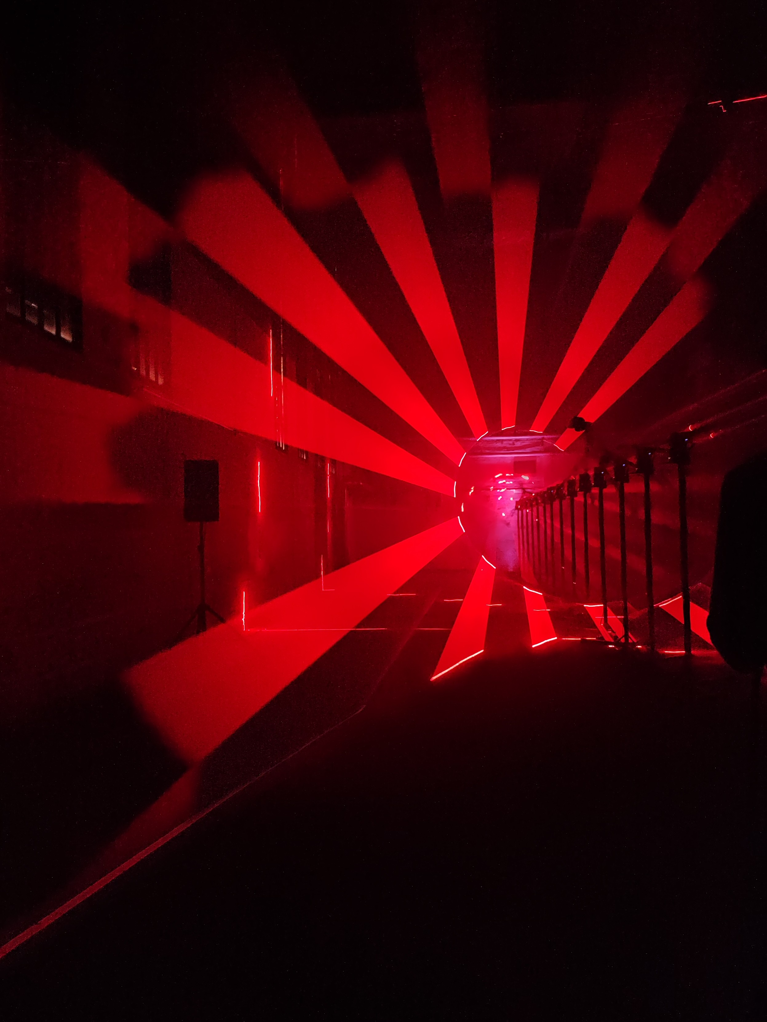 Laser bilden eine Art Blume
