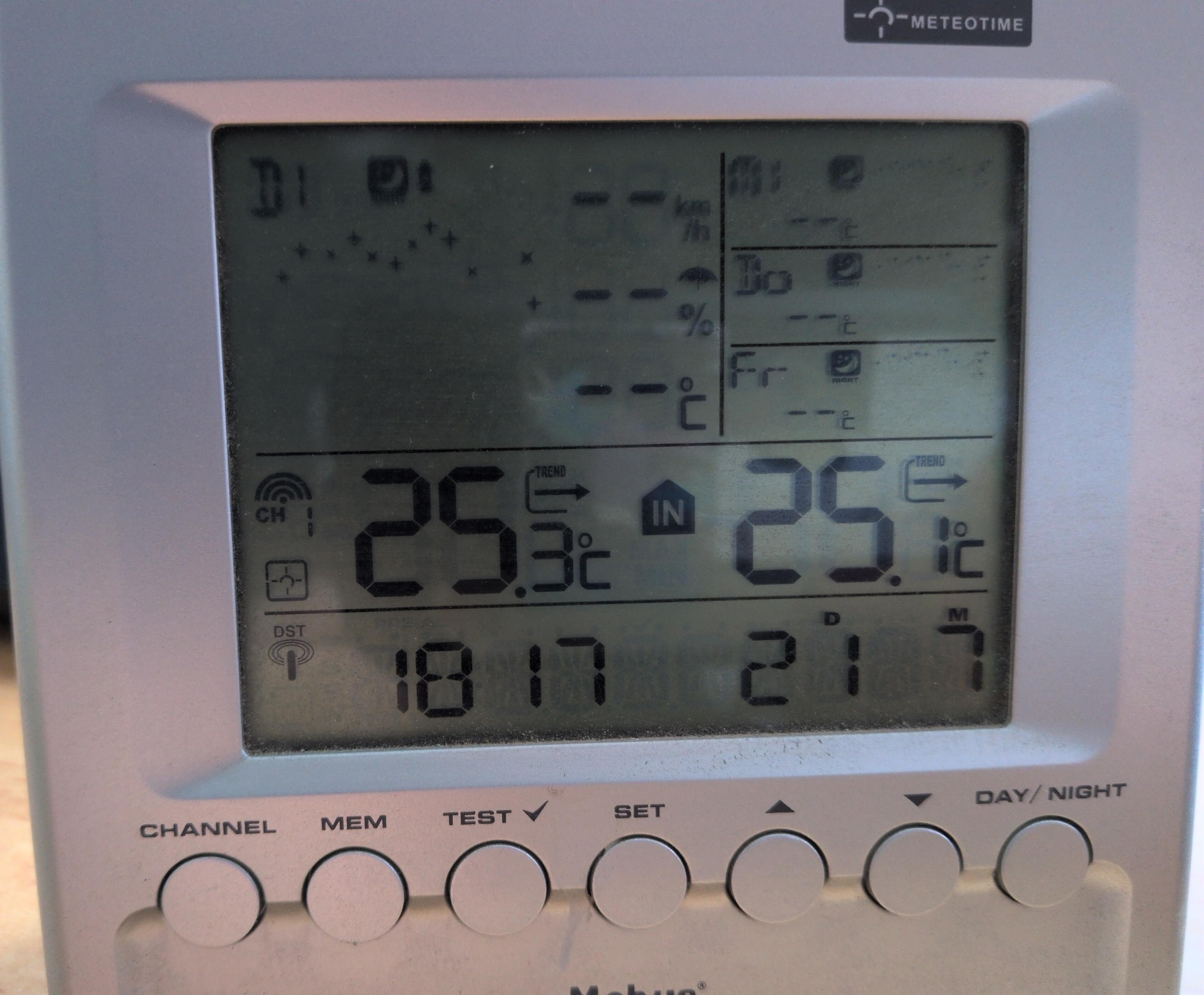 Meine DCF77 Wetterstation zeigt keine Wettervorhersage mehr an